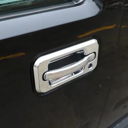 Pour Hummer H2 2003-2009 Style de voiture Abs Abs Silver Car externe Poignée de porte extérieure Bowl Cover Trim Sticker Auto Accessoires
