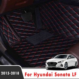 Voor Hyundai Sonata LF 2018 2017 2016 2015 Auto -vloermatten Interieur Lederen tapijten Auto -accessoires Styling Custom Rugs Protect H220415