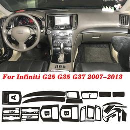 Para Infiniti G25 G35 G37 G37 COPE COPE COMPELETLE NUEVO 5D Fibra de carbono Centro interior Centro de color Cambio de color Cambio de moldeo Dec6263p