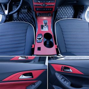 Voor Infiniti Q30 QX30 2015-2018 Interieur Centrale Configuratiepaneel Deurgreep Koolstofvezel Stickers Decals Auto Styling AccessoRie