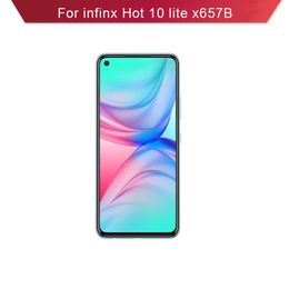 Pour Infinix Hot 10 lite x657B Assemblage d'écrans tactiles à écran LCD complet complet avec téléphone portable