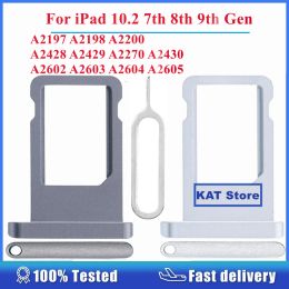 Pour iPad 10.2 7 8 9 7th 8th 9th Gen A2197 A2198 A2602 A2428 SIM Carte Carte Skder Skin Sim Tray avec des pièces de remplacement d'outil d'éjection d'éjection d'outil d'éjection