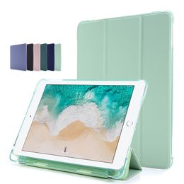 Pour iPad 10e 9e 8e 6e génération étui avec porte-stylo crayon Smart Cover pour iPad 9.7 iPad 10.2 Air 5 4 2 1 iPad 5 6 7 8 9 10 support à rabat housse de protection