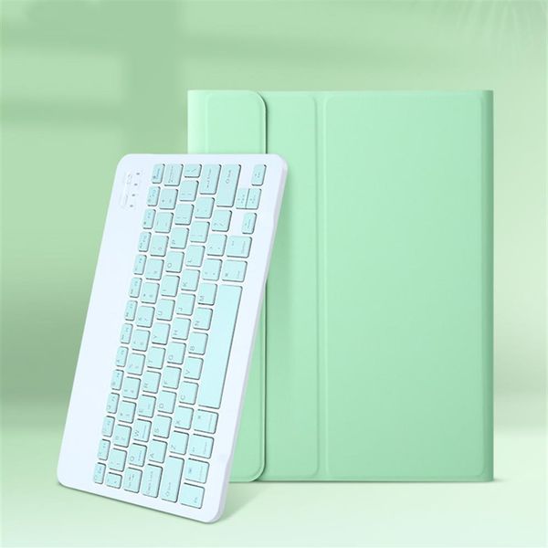 Para iPad air 2 9 7 10 2 10 5 pro 11 2020, funda desmontable para teclado bluetooth inalámbrico, cartera, funda de cuero 259B