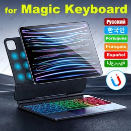 Voor iPad Air 4 5 Case Magic Keyboard 10e generatie Pro 11 inch Cover Accessories Backlight 240424