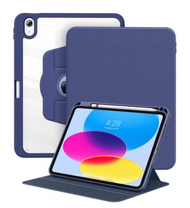 PU lederen kas Stand Cover voor iPad Air 5 Case voor 2021 iPad Pro 11 Air 4 10.9 Protect Stand Cover Pro 12.9 Mini 6 2019 10.2 7/8/9e generatie 360 ​​ﾰ Rotatie Case