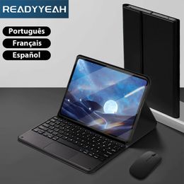 Pour iPad Case Pro 11 Air 1234th avec stylo Funda 8910th Generation Magnetic Cover Bluetooth Keyboard Mouse 240424
