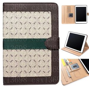 Voor iPad Pro 12,9 11 inch hoogwaardige tablethoes 10,5 Air 1 2 mini 4 5 6 ipad10.2 ipad56 ontwerper mode lederen kaartvak ipad hoesjes cover mini 12345