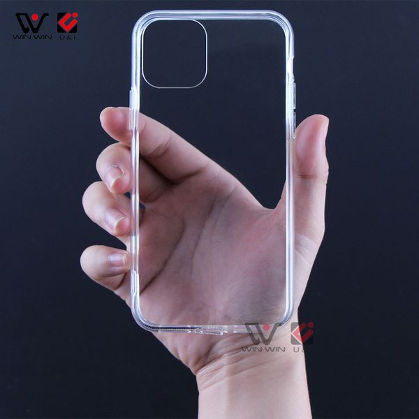 Étuis de téléphone étanches pour iPhone 11 12 13Pro Xs Max haute qualité Transparent Silicone TPU couverture arrière coque en gros