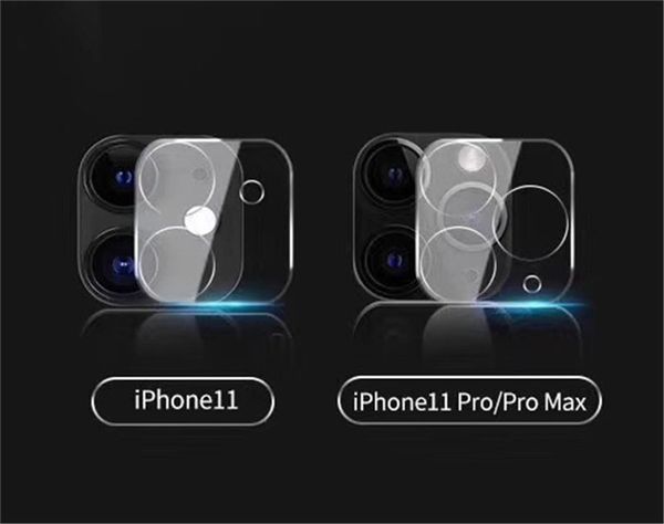 Pour iPhone 11 Pro Max Arrière Caméra Lentille Protection D'écran Film En Verre Trempé Pour Smartphone Téléphone Portable