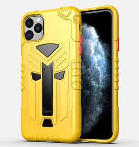 Voor iPhone 11 Pro Max PC TPU Hybrid Armor Phone Case XR XS X 7 8 6 Houder Hard Back Cove