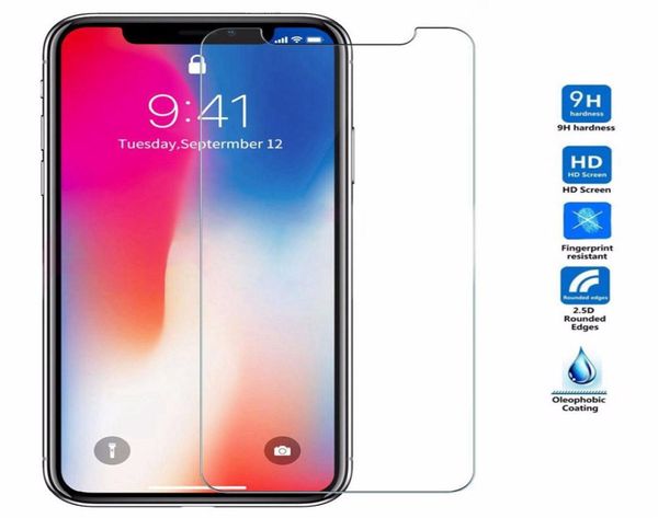 Para iPhone 11 Pro Max Tempered Glass iPhone XS XS XR 8 Protector de pantalla para iPhone 7 7 Plus 6 6s Película 033 mm 25d 9H4433268