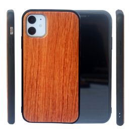 Pour Iphone 11 pro max xs max XR étui en bois design Super Anti-coup couverture de téléphone en bambou pour Samsung Galaxy S10 Note 10 plus s9 s8