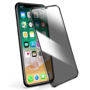 Pour Iphone 11 pro x xr xs max 8 7 6 plus confidentialité protecteur d'écran en verre trempé LCD anti-espion film écran garde couverture bouclier couverture complète