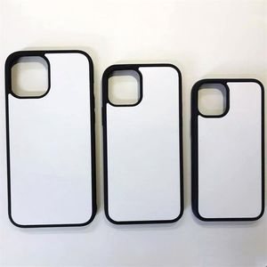 Cajas de teléfonos celulares Sublimación TPU Caja de goma con hojas de aluminio en blanco para iPhone 15 14 13 PRO 12 PRO MAX DIY Impresión de transferencia de calor