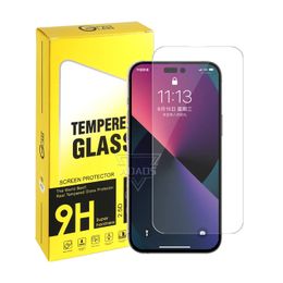 Clear Screen Protector Gehard Glas 2.5D film Voor iPhone15 14 13 12 Mini 11 Pro Max XR XS 6 7 8 Plus Samsung A21 A51 A21S A34