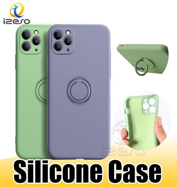 Coque de téléphone antichoc en Silicone, étui antichoc avec béquille pour iPhone 12 Pro Max 11 XS XR Huawei P40 P Smart 2021 LG K8 Plus