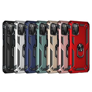 Hybrid Armor Phone Cases para Samsung A53 A73 A33 A13 A03S A23 A32 A03 A03 Core Magnetic Car Holder Funda móvil a prueba de golpes Kickstand Cover D1