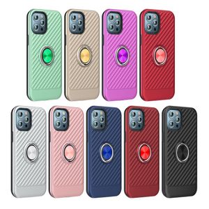 Voor Iphone 12 Pro Max 6.7 12 Mini 5.4 360 Roterende Ring Auto-Houder Mobiele Telefoon Case Shockproof Back cover D1