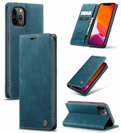 Pour iPhone 12 Pro Max Case de luxe Business Cuir pour iPhone 12 Mini 12 Pro Back Cover Phone Bag1315093