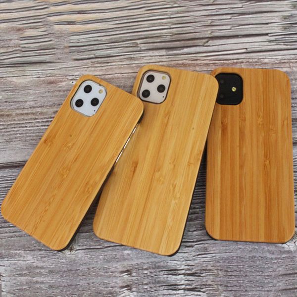 Para iphone 12 Pro Max Phone Case Wooden + PC Funda protectora para iphone 12 Mini Xs 8 7 Plus