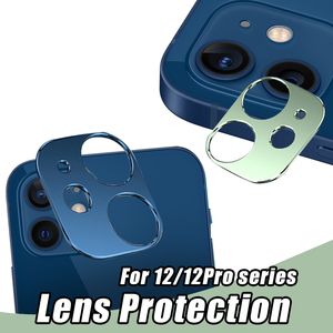 Para el protector de lentes de la cámara de la aleación de la serie de iPhone 12 Protector de cristal templado Curvado CURVADO CUCHO CUCHO Película con paquete al por menor