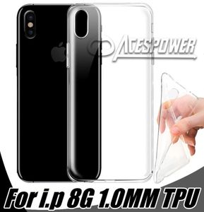 Pour iPhone 13 12 Mini 11 Pro XR XS MAX CASE Soft Clear Clever 10mm TPU Silicon Gel pour Samsung Galaxy S10 Note 10 Plus5220657