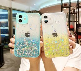 Pour iPhone 13 Pro Max Fashion Shockproof Board Bling Stars Hard Silicone Protector Cover iPhone 12 11 xr 6 7 8 Plus Samsung A32 5G 1444987