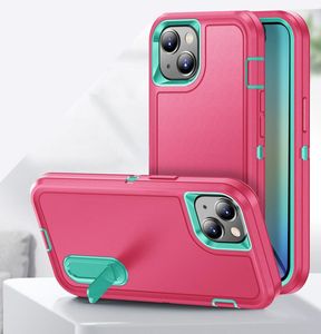 Pour l'iPhone 14 Défenseur Kickstand Cas de téléphone 3 en 1 Couverture arrière d'armure pour Apple 14pro max 13 13pro 12 12pro 11 11 Pro XS XR 6 6P 4220431