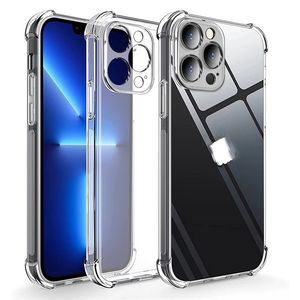 Coque transparente en TPU souple et flexible pour iPhone, compatible modèles 14, 13, 12, 11, Mini, 13, X, Xr, Xs, 7, 8, épaisseur de 1,5 mm, pour iPhone 15 Pro Max