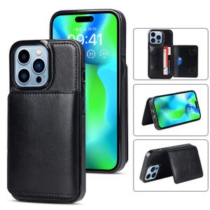 Pour iPhone 14 Pro MAX Wallet Cases PU Leather Card Holder Flip Stand Business Phone Covers pour iPhone13 12 11 XR XS X 8 7 Plus 6S