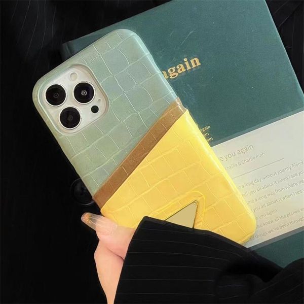 Pour Iphone 14Promax Phonecase Fashion Letter Phone Covers Designer Mens Iphone 13Pro Covers Casual Mobile Phone Cases With Card Pocket