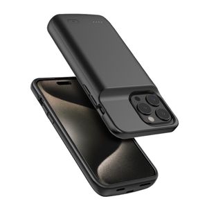 Pour iPhone 15 14 PLUS Pro Max étuis de batterie chargeur Silm batterie d'extension intelligente PowerBank charge Cove couverture de banque d'alimentation