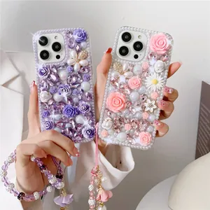 Pour iPhone 15 Pro Max Cases Mode Bling Glitter Phone Case Designer iPhone Case Apple iPhone14 Pro Max 13 12 15Pro 14 Plus 11 Strass Cases Cover