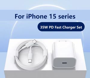 voor iPhone 15 pro max Snelle oplader met kabel van 1 m 75% opladen in 30 minuten USB C naar USB C PD-chip voor alle IOS-apparatuur