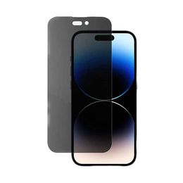 Voor iphone 15 pro max i14 i13 Gehard glas Mobiele telefoon screenprotector 3D 9H Explosieveilige film Anti-vingerafdruk anti-blauw licht Duurzaam stofdicht anti-gluren