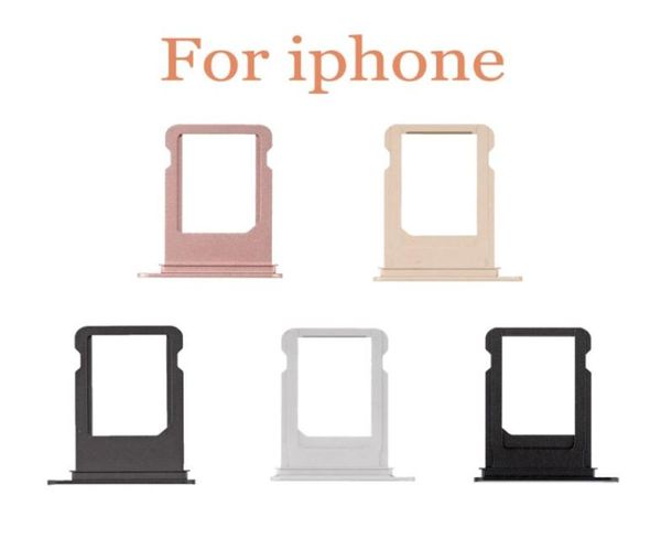 Pour iPhone 5g 5s 5c 5SE 6g 6plus 6S 6sPlus 7 7g 7plus plus fente de support de plateau de carte SIM remplacement pièces de rechange de réparation 1862266