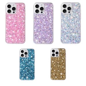 Paillettes Soft TPU Cas pour iPhone 15 Plus 14 Pro Max 13 12 11 xs xr 8 7 6 Samsung S24 Ultra S23 A04S A55 A35 A05S A05 A15 A25 A34 A54 A14 A23 FOLO