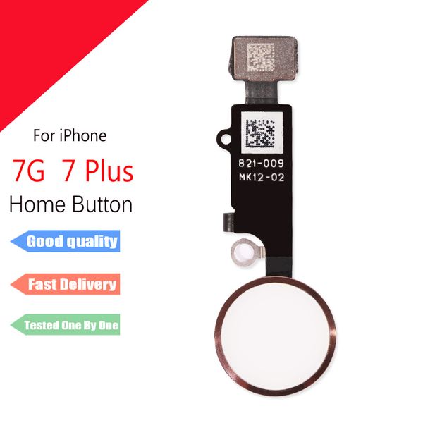 Para iphone 7 7plus Home Botón FLex Botón de huella digital Flex Cable Piezas de repuesto para iphone 6 6splus