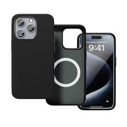 Étuis de téléphone magnétiques en silicone de protection de caméra de charge sans fil pour iPhone 12 13 14 15 pro max plus avec sac OPP