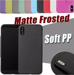 Funda de teléfono esmerilada mate ultrafina de 0,3mm, cubierta de PP Flexible transparente con cobertura completa para iPhone 11 pro MAX X XS XR 8 7 6 6s Plus