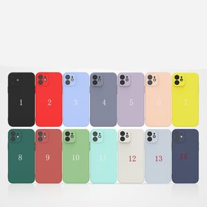 For iPhone cube 13 / 11 / XR cases straight edge liquid imitation silicone mobile phone case iphone7 / 8 spot wholesale