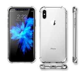 Voor iPhone Transparante Schokbestendige Acryl Hybride Armor Hard Phone Cases voor Apple 13 12 11 PRO XS MAX XR 8 7 6 PLUS