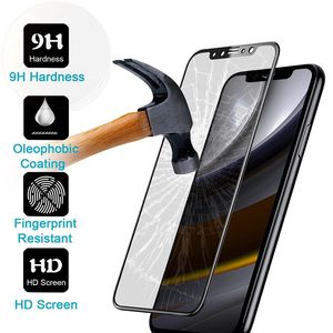 Pour iPhone X 8 brillant en Fiber de carbone verre trempé 3D 9H courbe bord écran film de protection pour iPhone 7 7 Plus 6 5