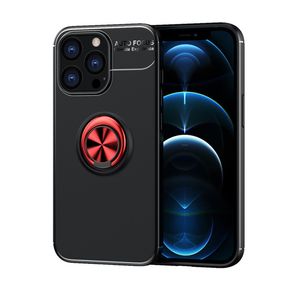 Étuis de téléphone avec support d'anneau magnétique, étuis en TPU souple 360 pour Iphone 15 Pro Max 14 Samsung Galaxy A34 A54 A14 A04 S23 Ultra Plus