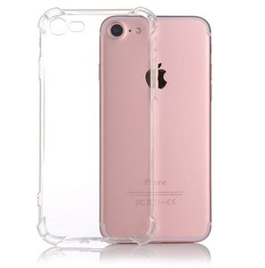 Para casos de iPhone 12 13 11promax X XS MAX XR y samsung s20p Crystal Clear TPU Funda Absorción de golpes Panel transparente suave Contraportada