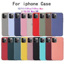 Voor iPhone 14 Pro Max -cases Zachte vloeibare siliconencase voor iPhone 13 Promax 7 8 Plus