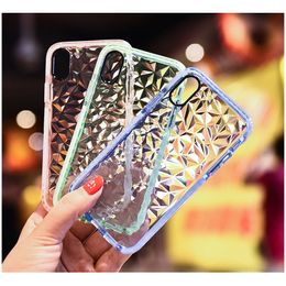 Diamond Transparent Soft TPU telefoonhoesje voor iphone 12 pro max 11 pro XS voor Samsung Galaxy Note 20 Ultra S10 S20 Plus