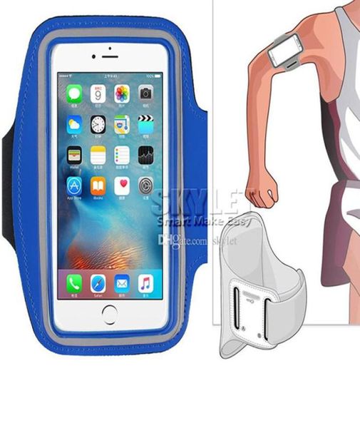 Pour iPhone XS MAX Sports imperméables Sports Running Bassband Cased Trawer Solder Pouch Phone Telephone Amm With Opp Bag2121822