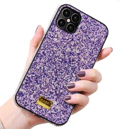 Mode Diamond Glitter Zachte TPU mobiele telefoon gevallen Cover voor iPhone XR XS 12 MINI 11 PRO MAX 7 8 PLUS